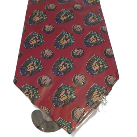 Florenz Golf Club Silk Neck Tie - Picture 1 of 3